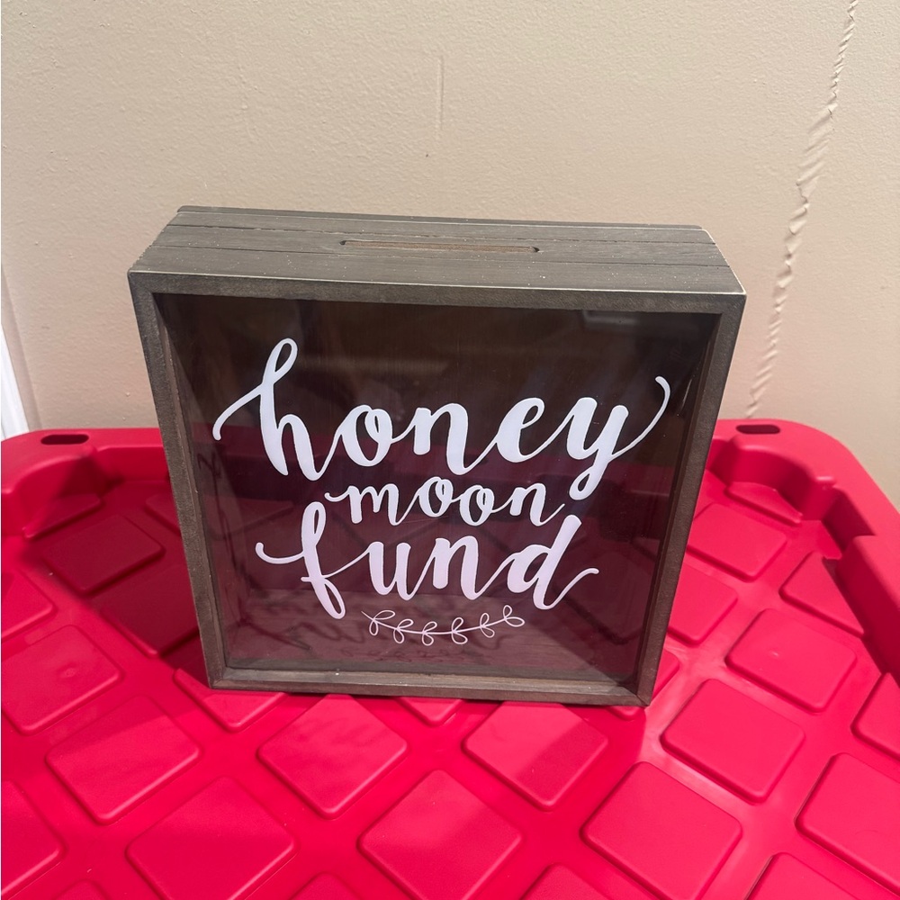 Rustic Brown Honeymoon Fund Box